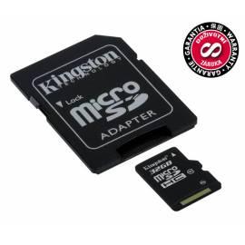 Handbuch für Speicher Karte KINGSTON 32GB Micro SDHC (SDC10 / 32GB)