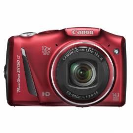 Digitalkamera CANON SX150 (5663B016AA) rot - Anleitung
