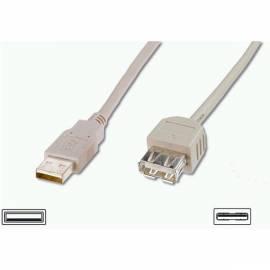 PC Kabel-Verlängerung und DIGITUS (AK 669-18-ALG) Beige Farbe