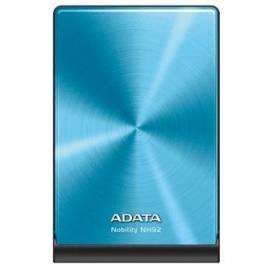 Datasheet Externen Festplatte A-DATA NH92 1 TB, USB 2.0 (ANH92-1TU-CBL) blau