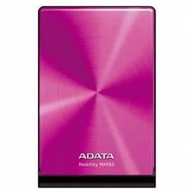 Externe Festplatte A-DATA NH92 1 TB, USB 2.0 (ANH92-1TU-CPK) Rosa