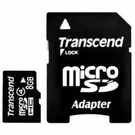 TRANSCEND MicroSDHC 8 GB Speicherkarte (Klasse 4) (TS8GUSDHC4)