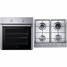 Set Gorenje-Backofen BO 5101 AX + gas-Kochfeld. (G) 64 AX1