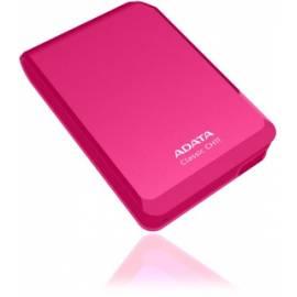 Bedienungsanleitung für externe Festplatte A-DATA 500 GB USB 3.0 Classic Serie CH11 (ACH11-500GU3-CPK) Rosa