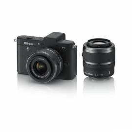 Digitalkamera NIKON 1 V1 + 10-30 VR 30-110 VR schwarz