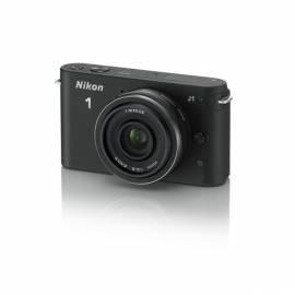 NIKON Digitalkamera 1 J1 + 10 mm F 2.8 schwarz