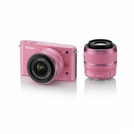 Digitalkamera NIKON 1 J1 + 10-30 VR VR 30-110-Rosa