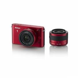 Digitalkamera NIKON 1 J1 + 10-30 mm/2.8 VR + rot