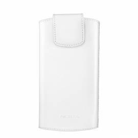 Case für Handy NOKIA CP-556 universal Leder (02729F3) weiß