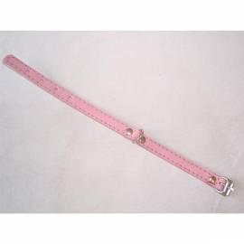 Halsband Wildleder Beatin 12mmx30cm mit rosa Filz ausgekleidet