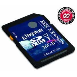 Handbuch für Speicher Karte KINGSTON 16 GB SDHC UltimateXX UHS-I (SDHA1 / 16GB)