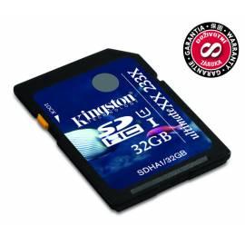 Speicher Karte KINGSTON 32 GB SDHC UltimateXX UHS-I (SDHA1 / 32GB) - Anleitung