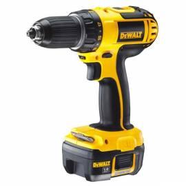 Akku-Bohrschrauber, DEWALT Akuscrewdriver DC722C2 schwarz/gelb