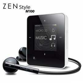 PDF-Handbuch downloadenMP3-Player, CREATIVE LABS ZEN STYLE M100 (70PF2560001H5) schwarz/weiss