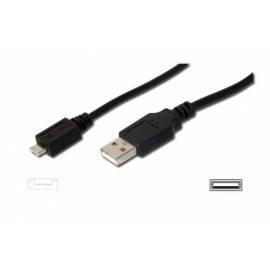 DIGITUS Kabel und USB micro B Stecker-Stecker (AK-300109-050-S)