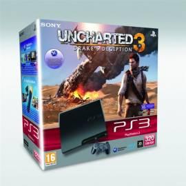 SONY PS3 320 GB Konsole + Spiel Uncharted 3: Drakes Deception schwarz