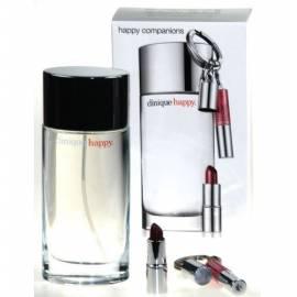 PARFÜMIERTES Wasser Clinique Happy Edp 100 ml + 1, 3 g Lippenstift gut. 4 + 1 ml Lipgloss Nr. 13 + Schlüsselanhänger