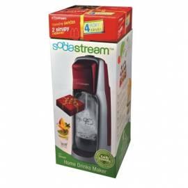 SodaStream JET-Soda-Wasser-Dispenser rot/silber + Garantieverlängerung 4 Jahre + 2 gratis Sirup