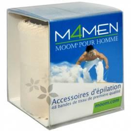 Epilieren Textil Streifen für Männer (M4MEN-Premium-Stoff-Streifen) 48 Stk