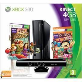 Bedienungshandbuch Konzole XBOX 360? Slim Standard Kinect Bundle 4GB + Hra Karneval ein Kinect-Adventures