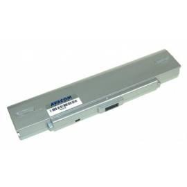 Datasheet Akku Sony VGN-AR520/SZ61, VGP-BPS9, VGP-BPS10 Li-Ion 11, 1V 5200mAh/58Wh Silber