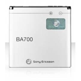 Akku Sony Ericsson BA700 Li-Pol 1500 mAh Akku 3, 7V Bedienungsanleitung