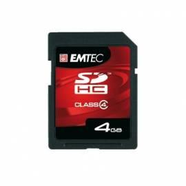 Benutzerhandbuch für Speicherkarte Emtec SDHC 4 GB 60 x