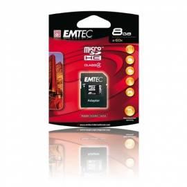 Speicherkarte 60 x Emtec MicroSD 8 GB + adapter Gebrauchsanweisung