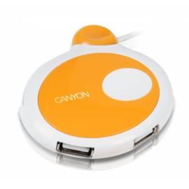 USB HUB CANYON CNR-USBHUB10 4-Port USB 2.0, weiss-orange