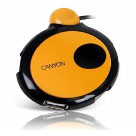 Benutzerhandbuch für USB HUB CANYON CNR-USBHUB10 4-Port USB 2.0, schwarz-orange