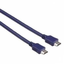 Kabel Hama HDMI anschließen, Stecker - Stecker, 1,5 m, blau