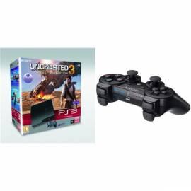 Set Konzole Sony PS3 320GB + Hra Uncharted 3: Drakes Deception (PS719172796) + Dualshock