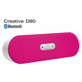 Repro kreative D80 drahtlosen Bluetooth - Rosa
