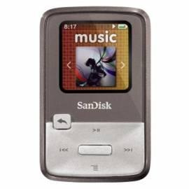 Benutzerhandbuch für SanDisk Sansa Clip Zip 4GB grau