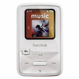 Bedienungsanleitung für SanDisk Sansa Clip Zip 4GB Weiss