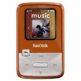Bedienungshandbuch SanDisk Sansa Clip Zip 4GB Orange
