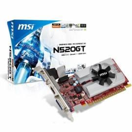 Bedienungshandbuch VGA MSI nVidia N520GT-MD2GD3/LP, GDDR3 2GB