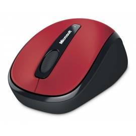 Maus Microsoft Wireless Mobile 3500 Hibiscus rot