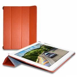 Leder Hülle für iPad 2 Puro-BOOKLET-COVER mit Magnet-Orange