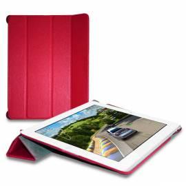 Handbuch für Leder Hülle für iPad 2 Puro-BOOKLET-COVER mit Magnet-Rosa