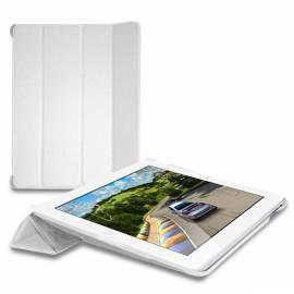 Leder Hülle für iPad 2 Puro-BOOKLET-COVER mit Magnet-weiß