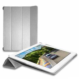 Leder Hülle für iPad 2 Puro-BOOKLET-COVER mit Magnet-grau