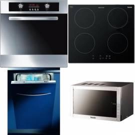 Legen Sie die Einbau-Backofen BO644SS Bauknecht-, VG Induktion BHI609 + Geschirrspüler + Mikrowelle BDW46. Ofen BTM174SS