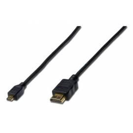 Bedienungsanleitung für DIGITUS HDMI Kabel, HDMI/D/und das Anschlusskabel 0, 5 m, goldbeschichteten Kontakten