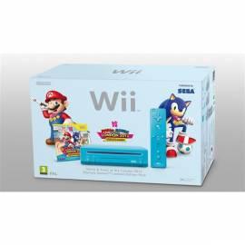 Konzole Nintendo Wii blau + Mario &    Sonic bei der 2012