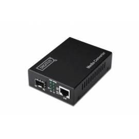 Splitter DIGITUS Gigabit Media Konverter RJ45/SFP inkl. PSU SFP Anschluss, bis zu 80km