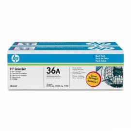 HP Toner schwarz, 2er-Pack CB436AD