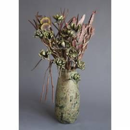 Vase aus Keramik mit Kunstblumen HD Home Design (A03760)