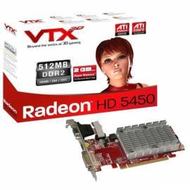 Datasheet VGA Sapphire VTX3D HD5450 PCIe 512MB DDR2/64 Bit 650/400 MHz DVI/HDMI/VGA Heatsink SFF