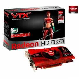 VGA Sapphire VTX3D HD6870 PCIE 1GB GDDR5/256 Bit 900/1050 MHz DL-DVI-I/SL-DVI-D/HDMI/Dual Mini DP DualSlot-Fan